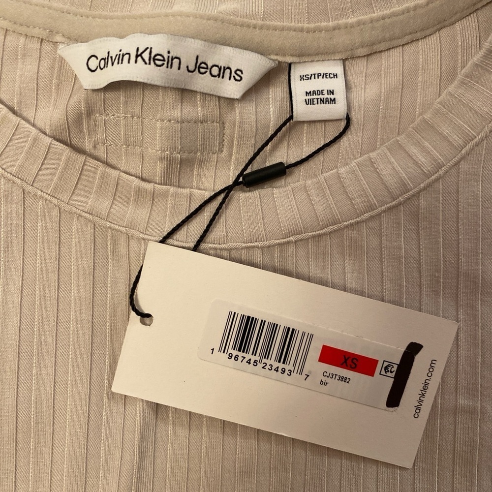 Calvin Klein Ribbed Top - Picture 4 of 7